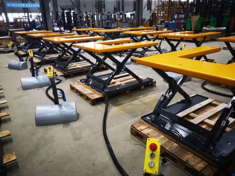 electric lift table production line in Yocov Factory