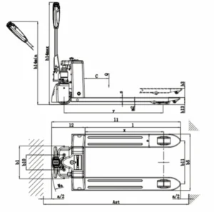 Electric Pallet Truck EPT20E.EPT25E model Technical Data