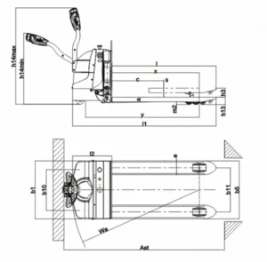 Electric Pallet Truck QET20 model Technical Data