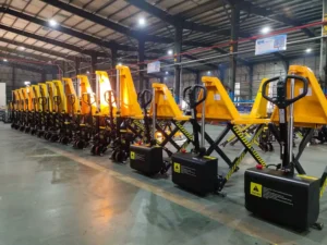 Semi Electric High Lift Truck HLT10SE.HLT15SE In Yocov Factory